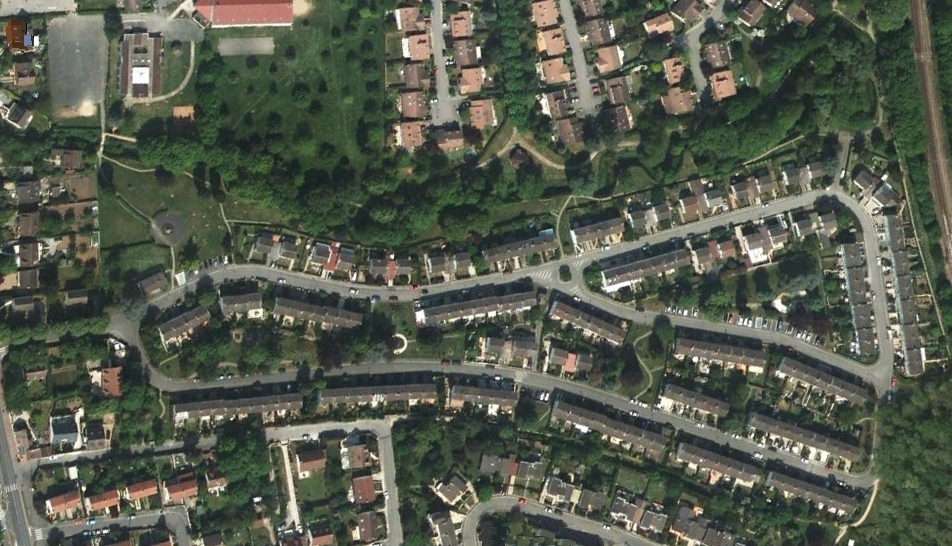 Vue arienne de la Rsidence La Chevauche